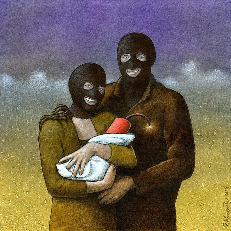 pawel-kuczynski-ilustração-satira-ironia-critica-social-46