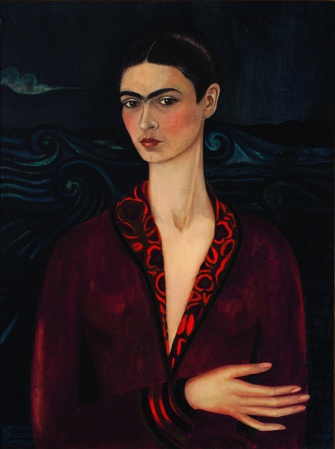 self-portrait-in-a-velvet-dress-1926-frida-kahlo