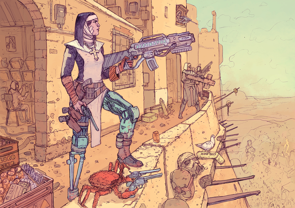 SCI Fi Cyberpunk Ilustração 13 - Josan Gonzalez