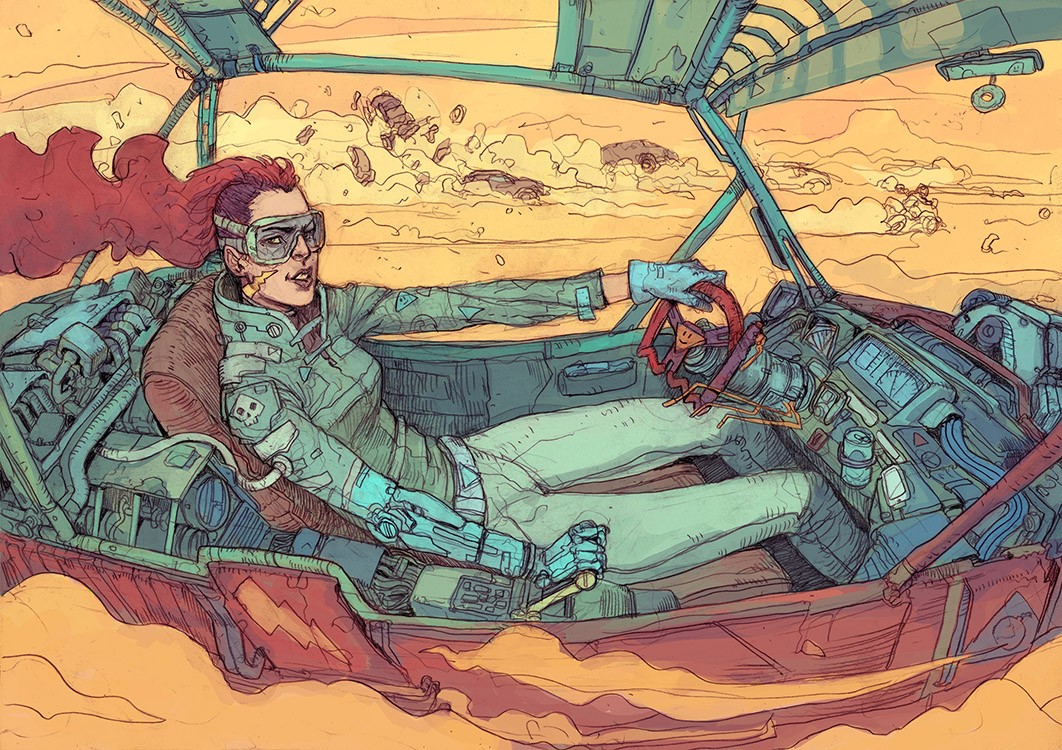 SCI Fi Cyberpunk Ilustração 04 - Josan Gonzalez