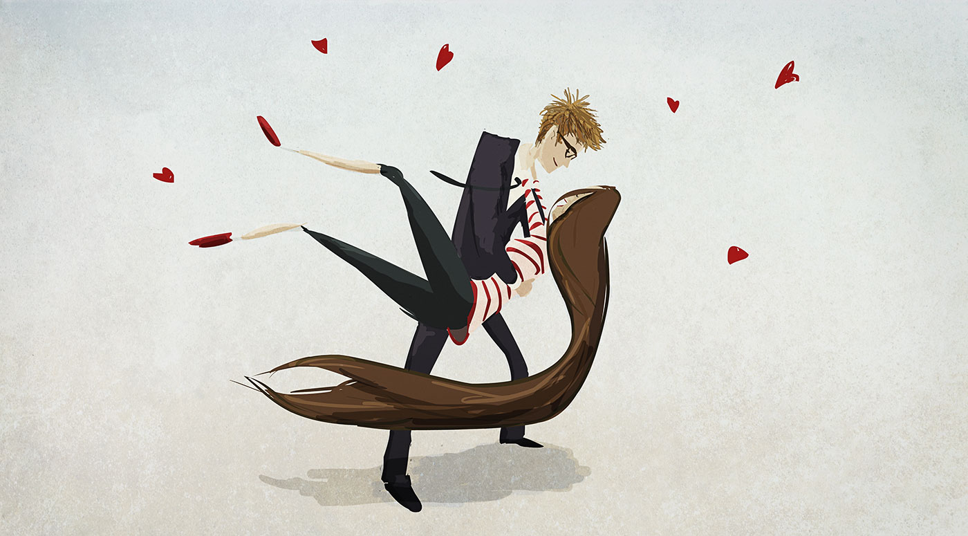 Curtis Wiklund desenhos Jordin amor casal romance-my-valentine